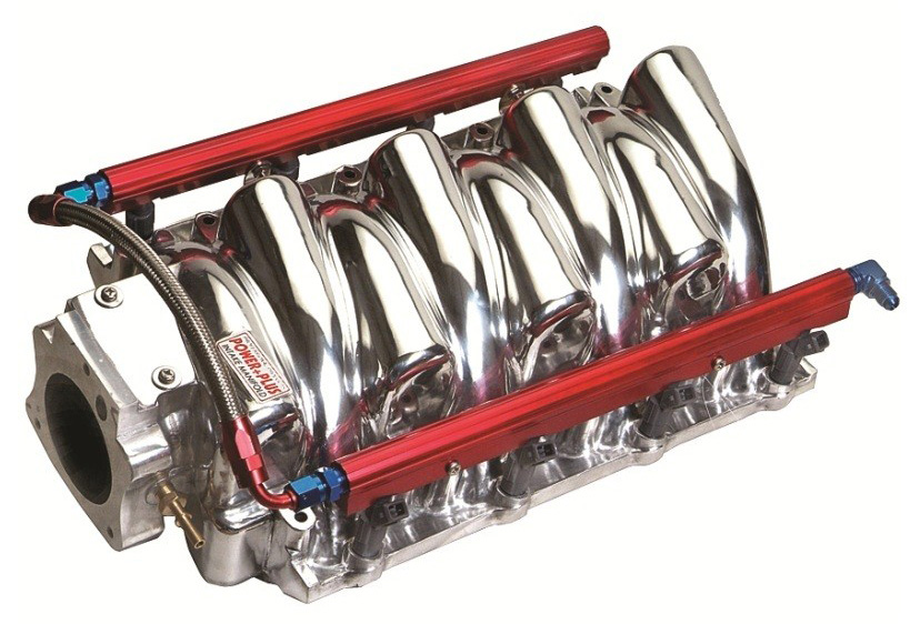 Professional Products 55025 Crosswind Polished Manifold for Small Block Mopar 