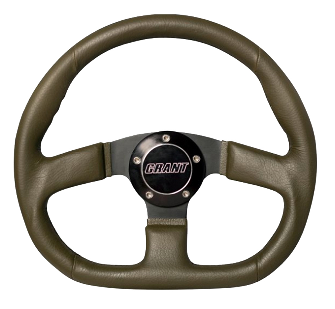 Grant 1205 Military Green Steering Wheel with Camo Center Marker 