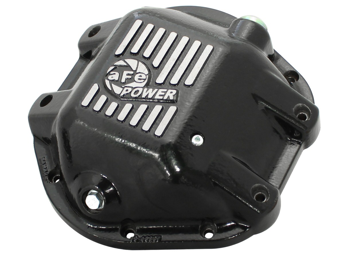 aFe Power 46-70272 Dodge Ram Rear Differential Cover Black; Pro Series 