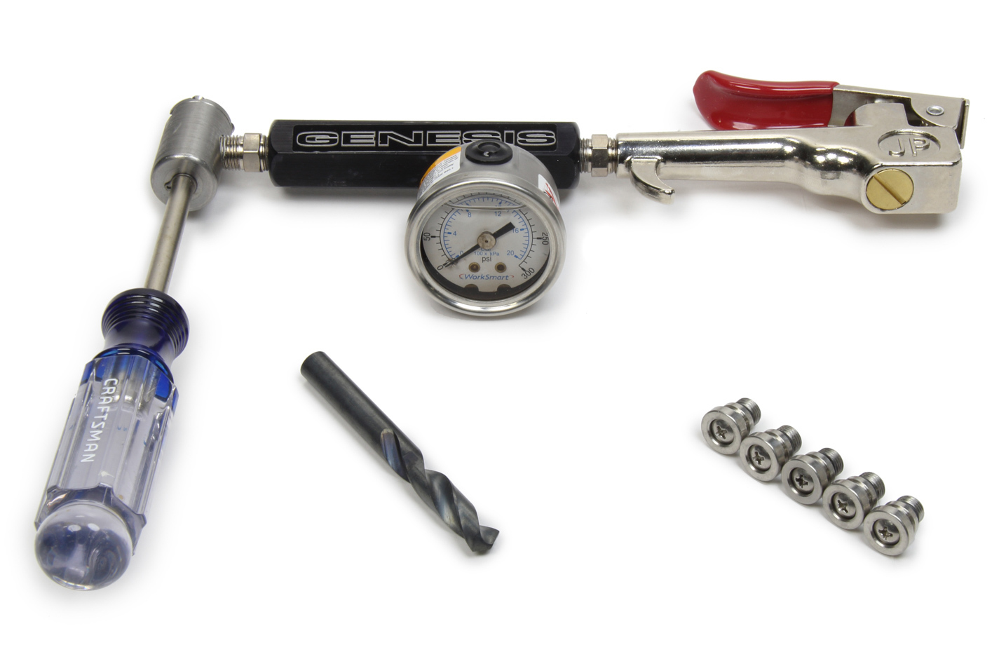 Wrenches Pacific Customs Fox Shock Rebuild Tool Kit with Nitrogen Fill Kit and Shaft Bullets 